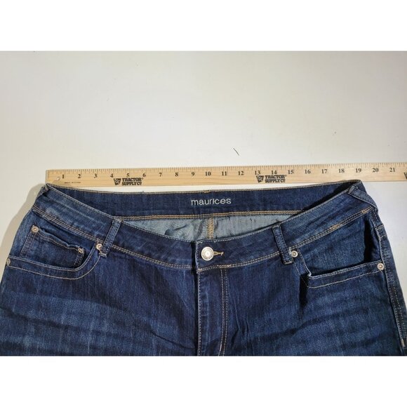 Maurices Jeans 20W Reg Boot Cut Dark Wash Stretch Denim - Picture 6 of 14